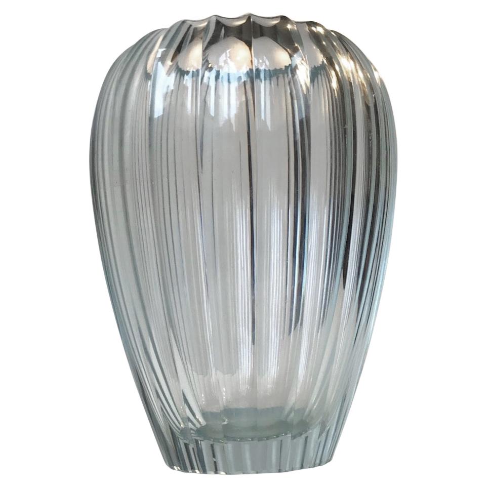 Simon Gate Triton Crystal Vase for Orrefors, 1916-1920 For Sale