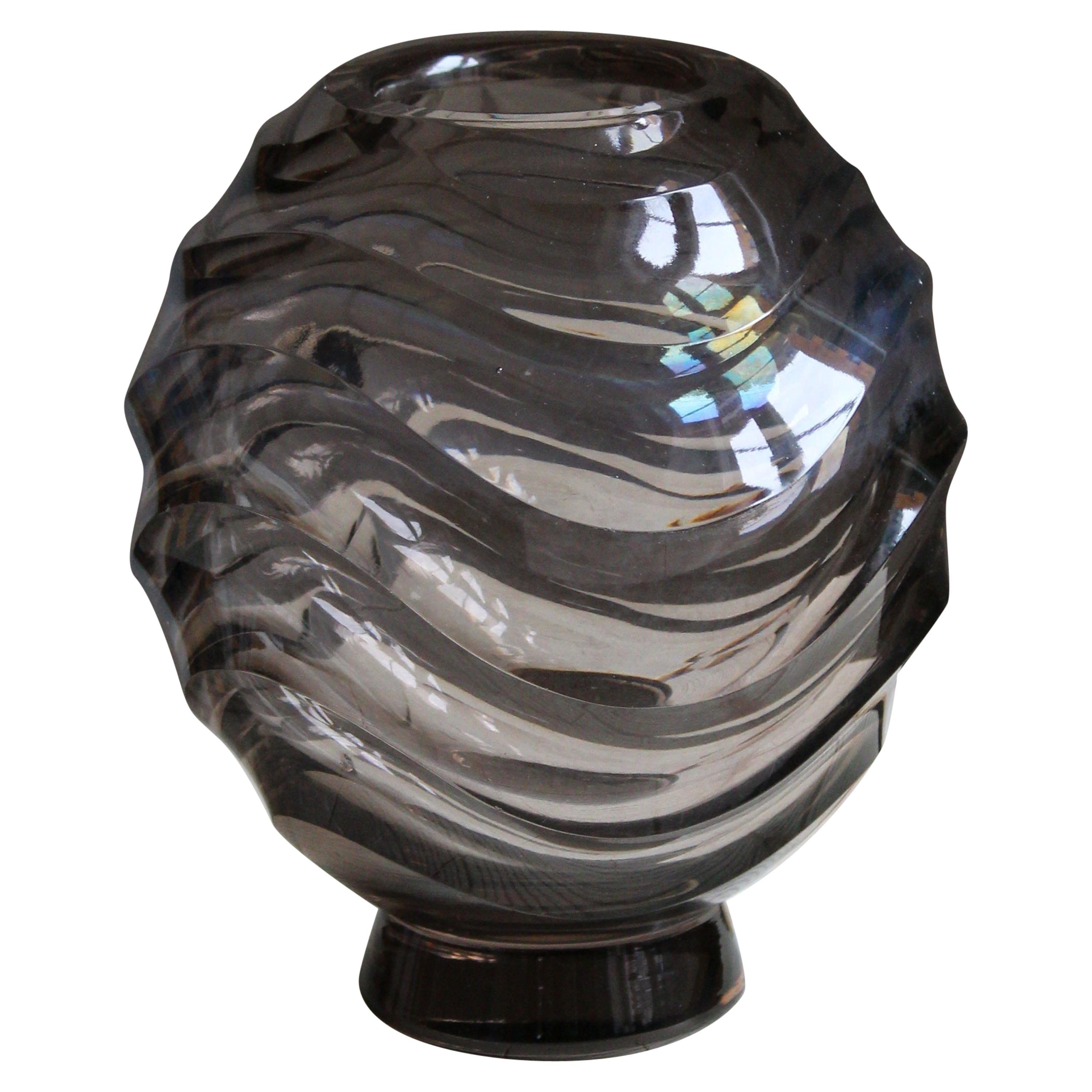 Simon Gate, Vase, Blown Glass, Orrefors, Sweden, 1930s