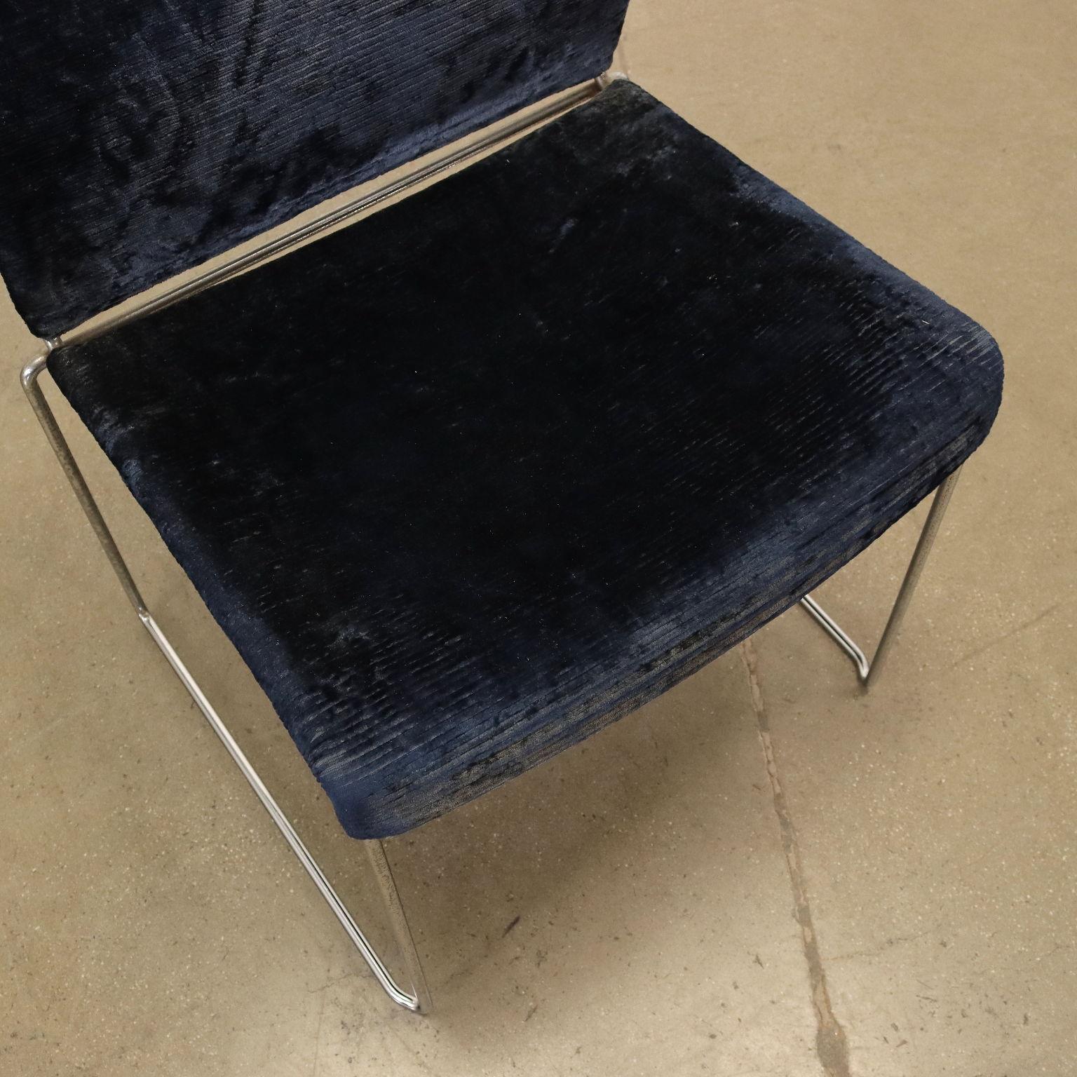 Simon Gavina Jano Chair Velvet Italy 1970s In Good Condition For Sale In Milano, IT