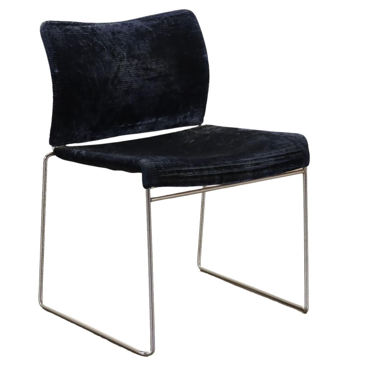 Simon Gavina Jano Chair Velvet Italy 1970s