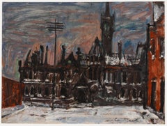 Simon Goldberg (1916-2002) - 1941 Öl, Manchester Assize Courts