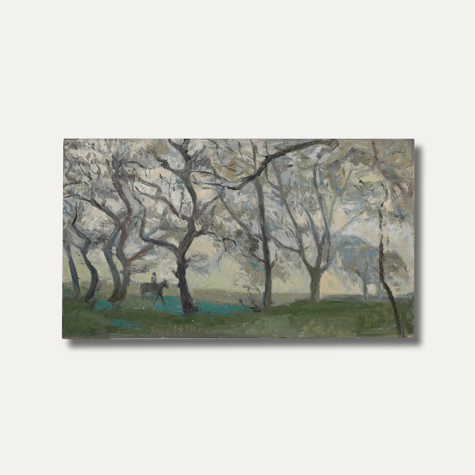 Simon Goldberg (1916-2002) - 1964 Oil, Riding Through the Woods 4