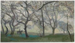 Simon Goldberg (1916-2002) - 1964 Oil, Riding Through the Woods