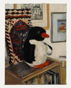 Simon Goldberg (1916-2002) - 2000 Oil, Penguin