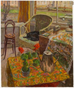 Simon Goldberg (1916-2002) - 20th Century Oil, By the Window