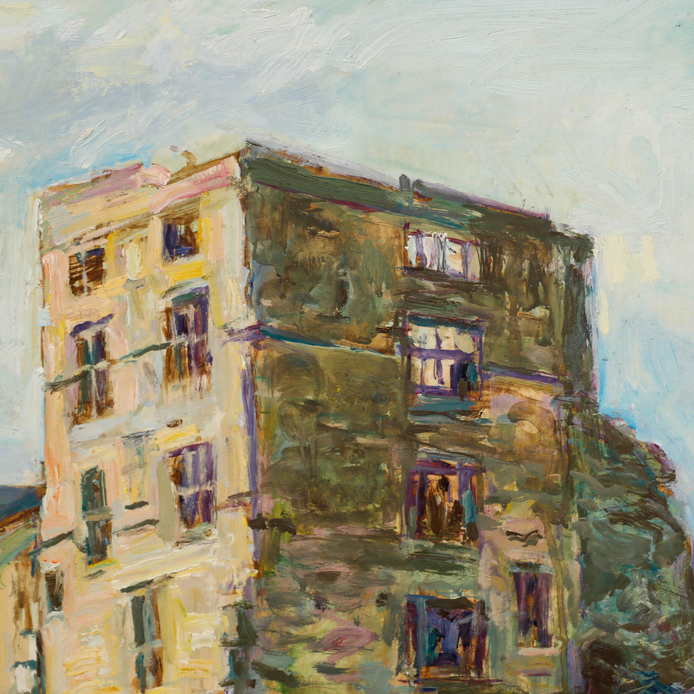 Simon Goldberg (1916-2002) - Ölgemälde, Helmsley Castle, 20. Jahrhundert im Angebot 4