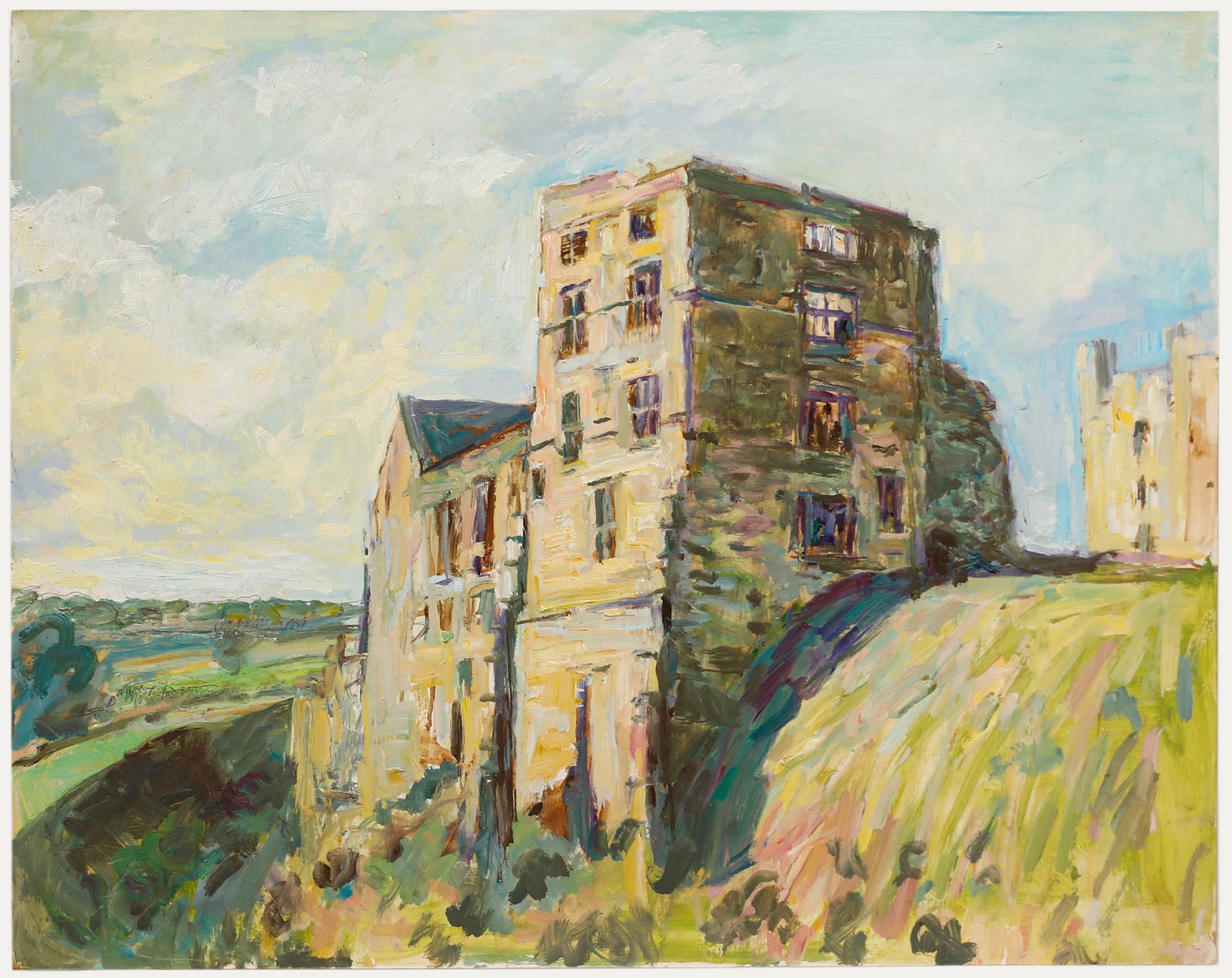 Simon Goldberg (1916-2002) - Ölgemälde, Helmsley Castle, 20. Jahrhundert