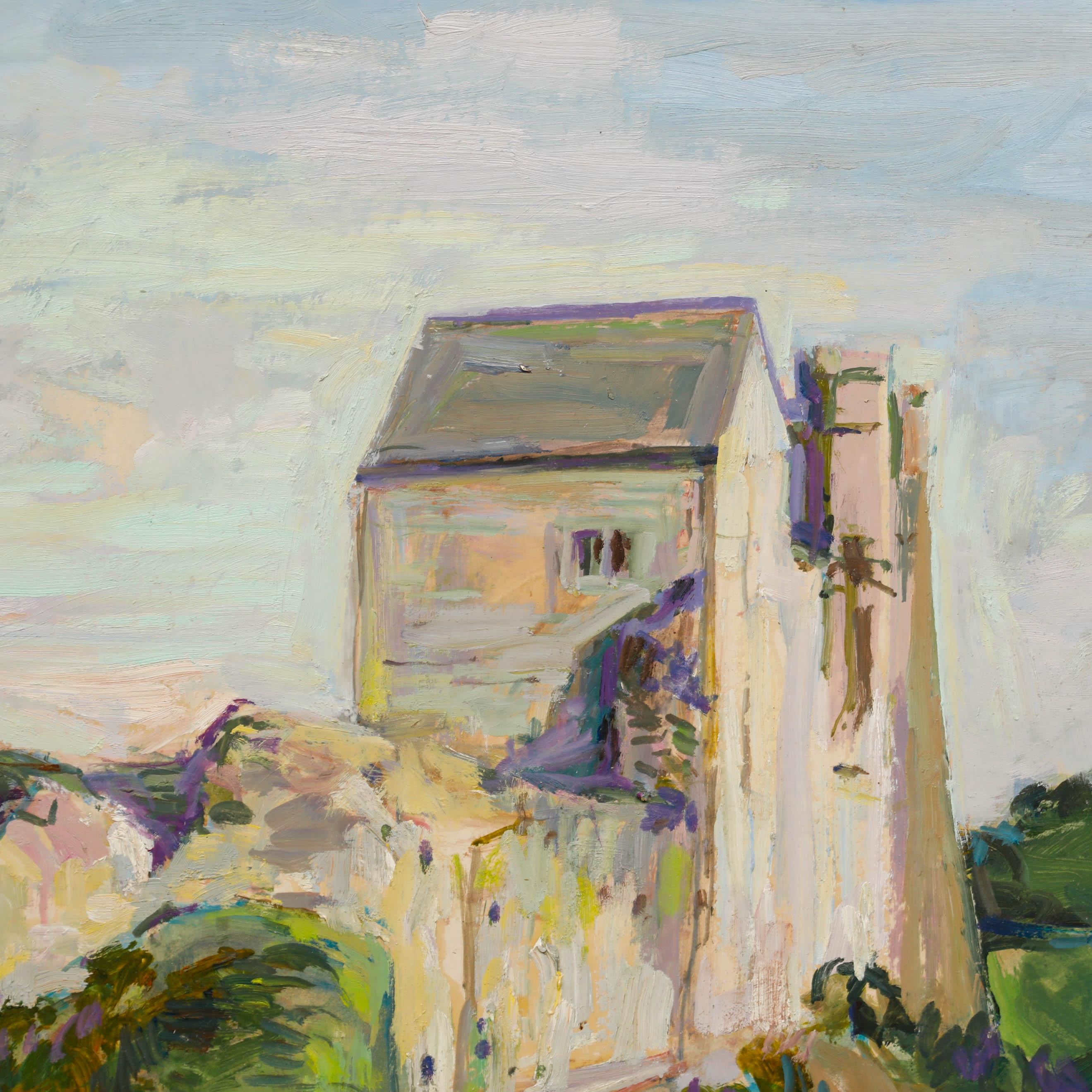 Simon Goldberg (1916-2002) - Olio del XX secolo, Castello di Helmsley II in vendita 3