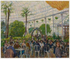 Vintage Simon Goldberg (1916-2002) - 20th Century Oil, Palm House Café