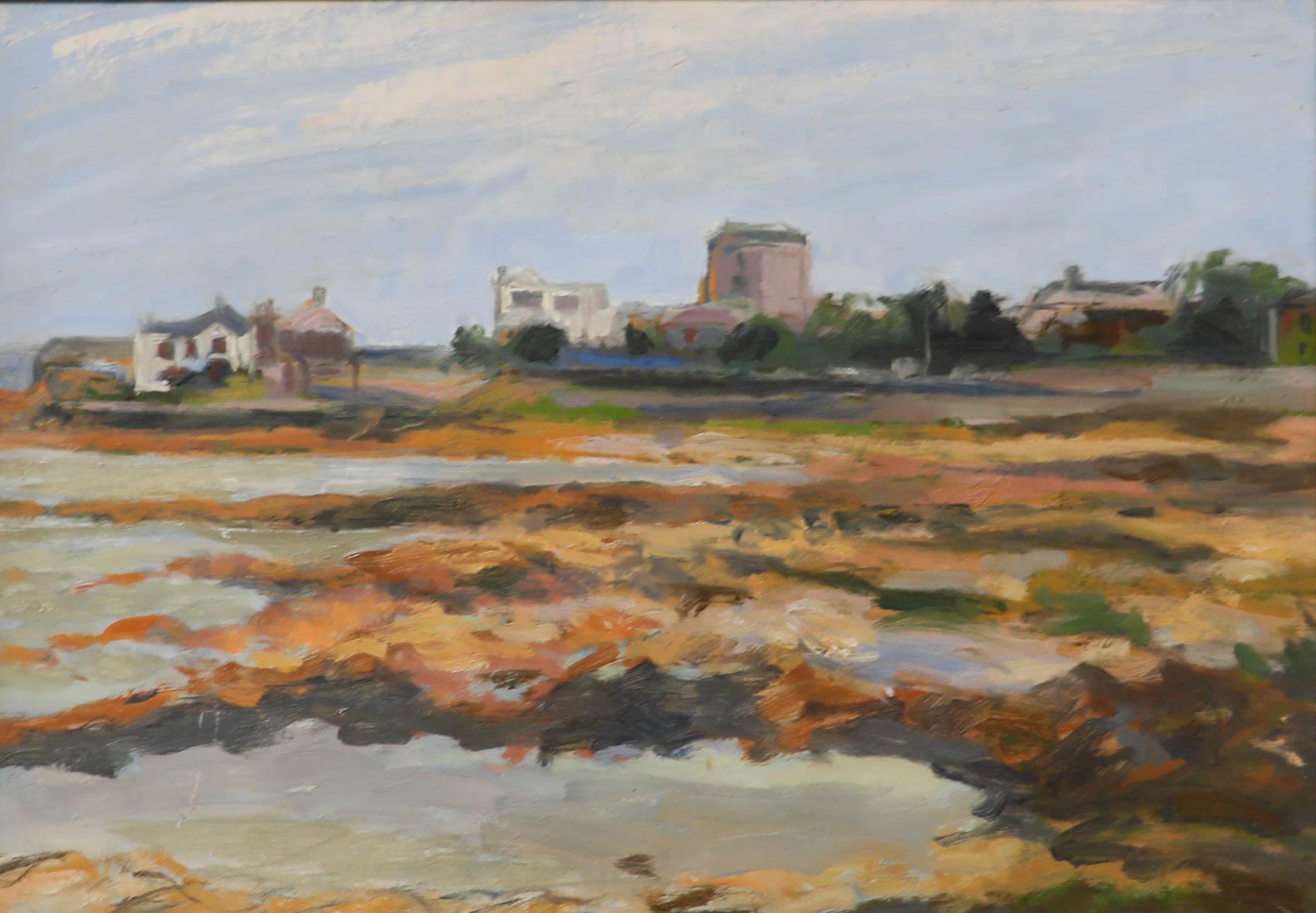 Simon Goldberg (1916-2002) - Olio del XX secolo, Torre di Joyce di Sandykes 1