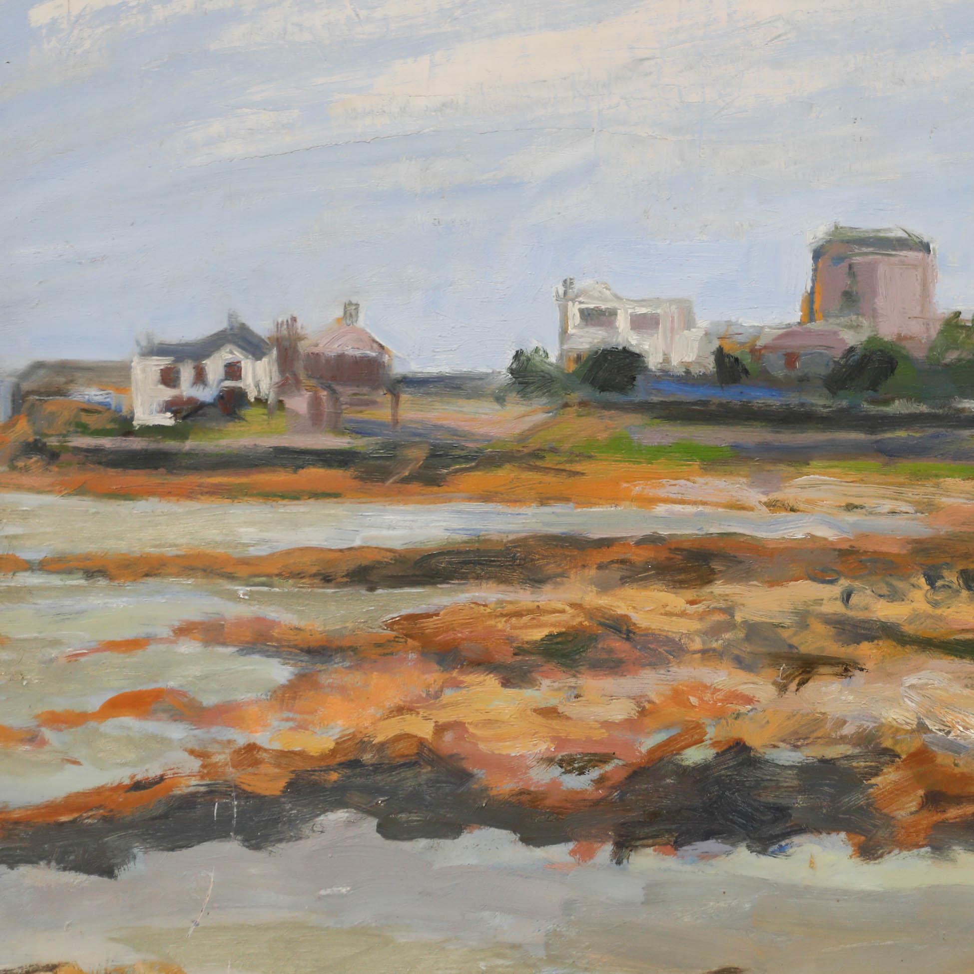 Simon Goldberg (1916-2002) - Olio del XX secolo, Torre di Joyce di Sandykes 3