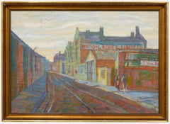 Simon Goldberg (1916-2002) - Framed Mid 20th Century Oil, Humber Dockside