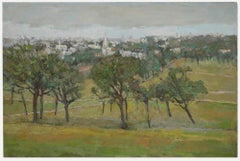 Vintage Simon Goldberg (1916-2002) - Mid 20th Century Oil, View from Primrose Hill