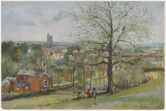 Simon Goldberg (1916-2002) - Mid 20th Century Oil, Walk to the Village