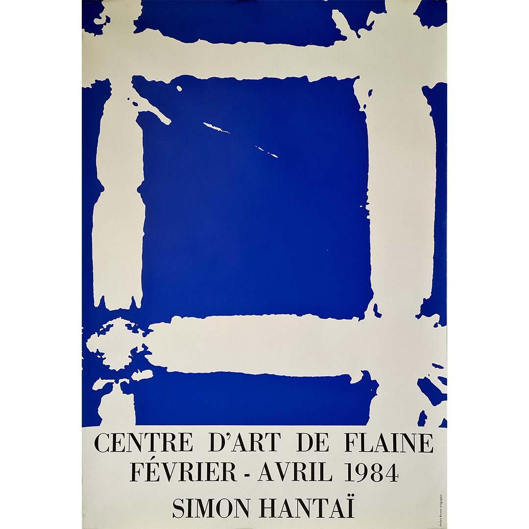 Affiche originale de l'exposition de Simon Hantaï au Flaine Art Center en 1984 en vente 2
