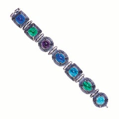 Simon Harrison Angevin Handmade Glass Cabochon Bracelet