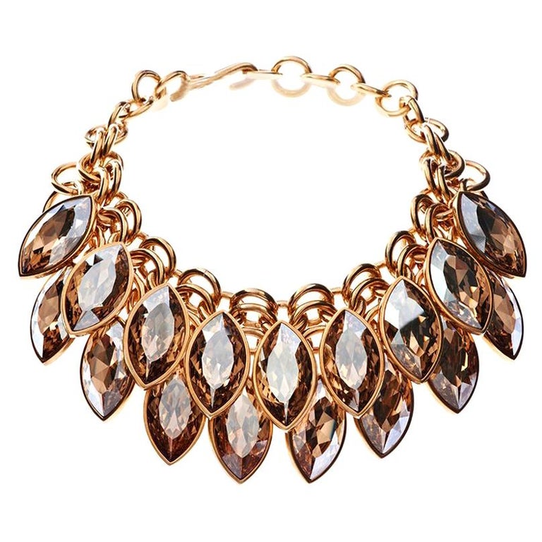 [Julie Vos] Aquitaine Station Necklace-Clear Crystal main image 0