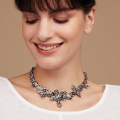 Simon Harrison Black Enamel Kahlo Necklace