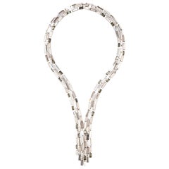 Simon Harrison Caddis Multi Baguette Crystal Cascade Necklace