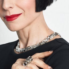 Simon Harrison Caddis Multi Short Baguette Necklace