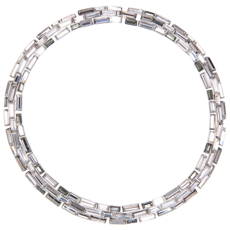 Simon Harrison Caddis Multi Short Baguette Necklace at 1stDibs