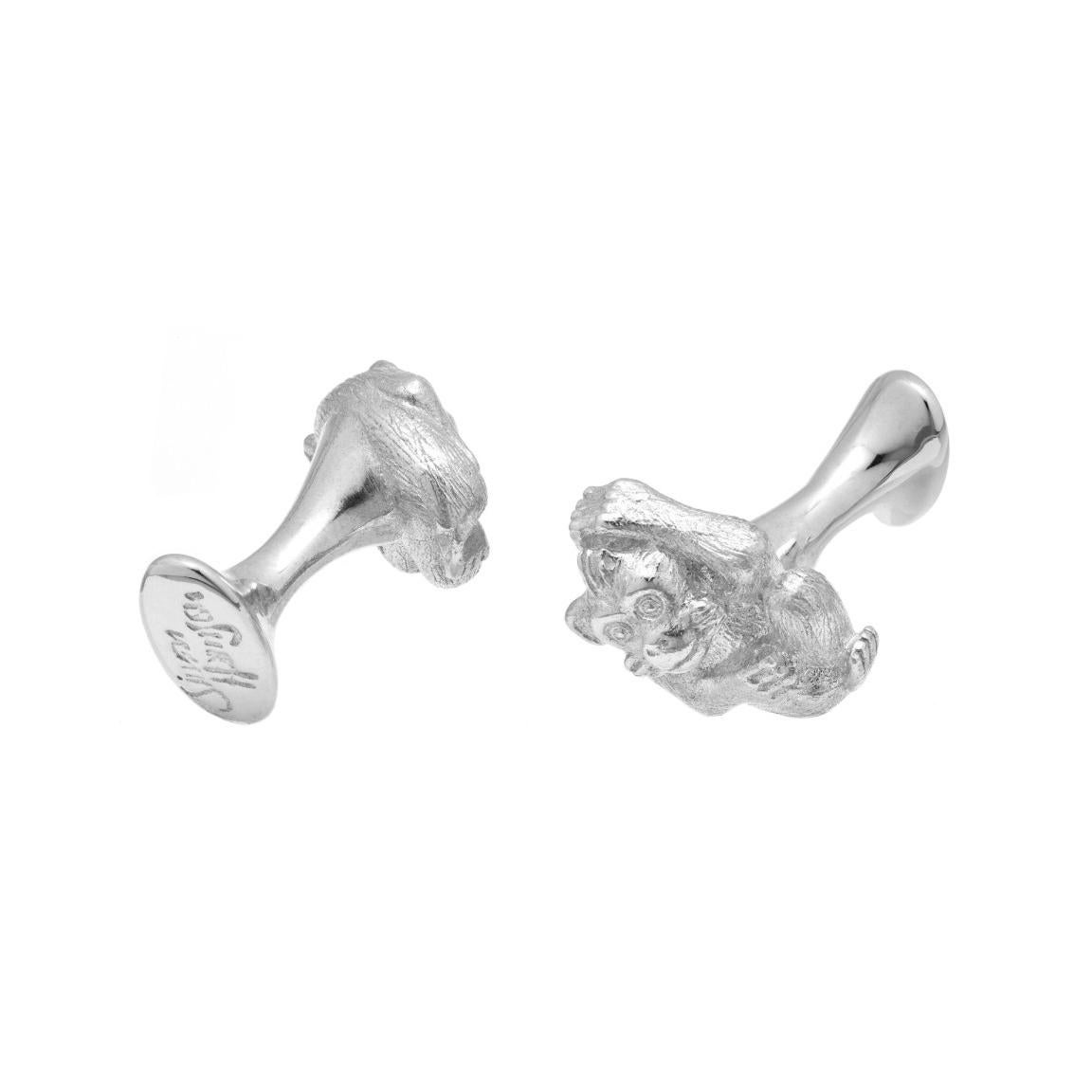 Simon Harrison Chinese Zodiac Monkey Cufflink im Zustand „Neu“ im Angebot in London, GB