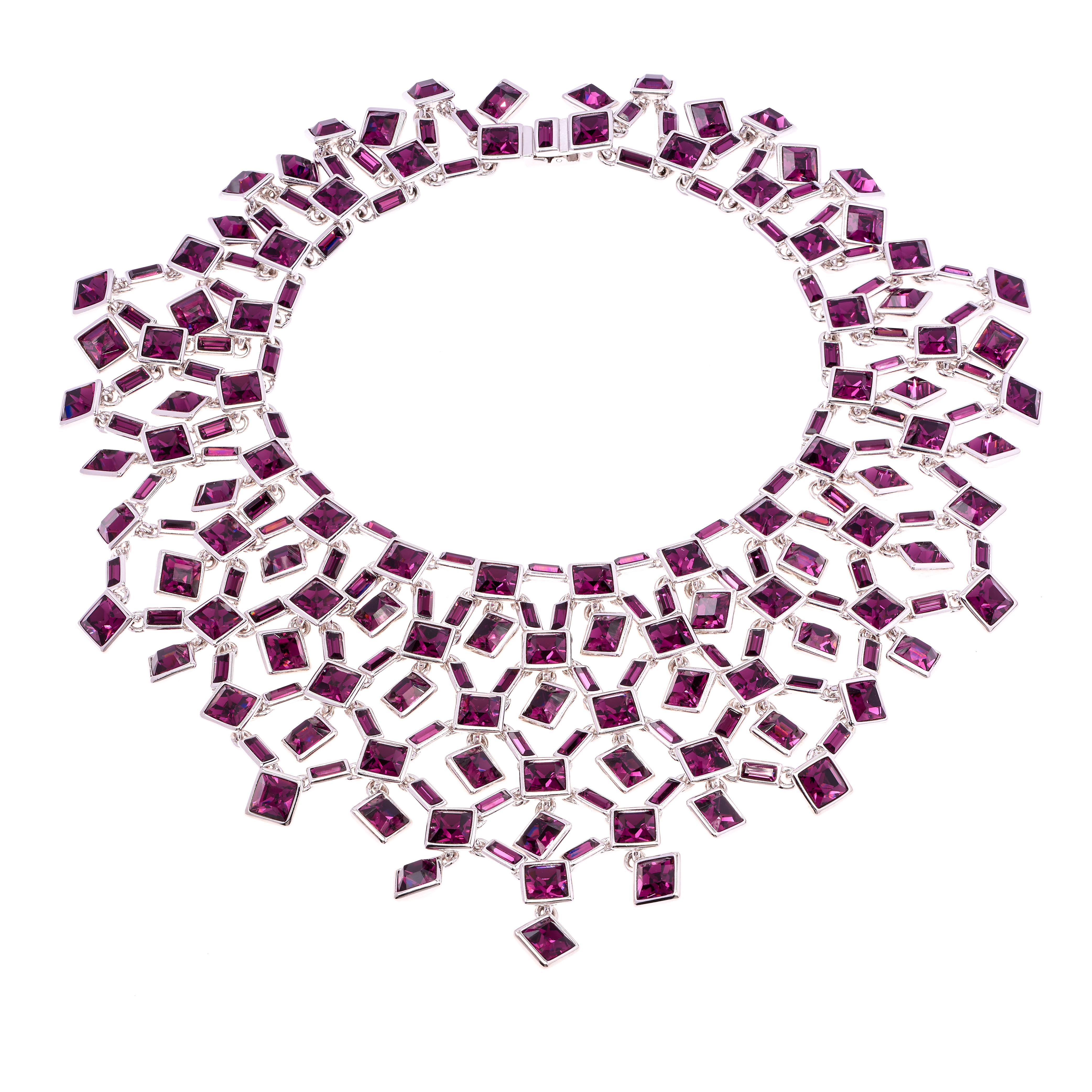 Women's Simon Harrison Claudette Large Amethyst Crystal Necklace For Sale