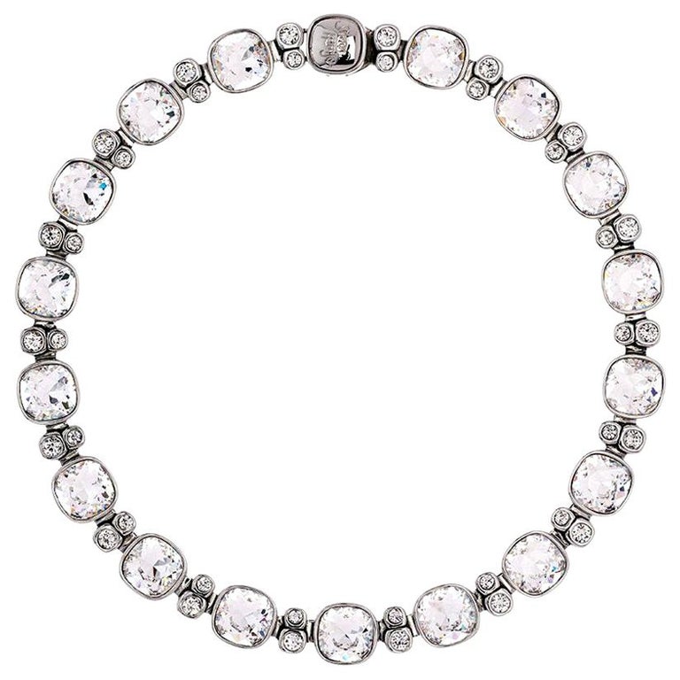 Simon Harrison Crystal Lauren Necklace For Sale at 1stdibs