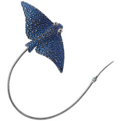 Simon Harrison Eagle Ray Brooch