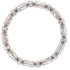 Simon Harrison Hannah Clear Baguette Necklace