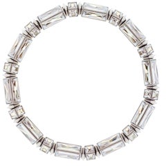 Simon Harrison Hannah Clear Baguette Necklace