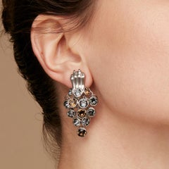 Simon Harrison Silver Dionysus Leopard Earrings