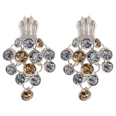 Simon Harrison Silver Dionysus Leopard Earrings