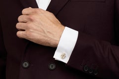 Simon Harrison Chinese Zodiac Sterling Silver Ox Cufflink