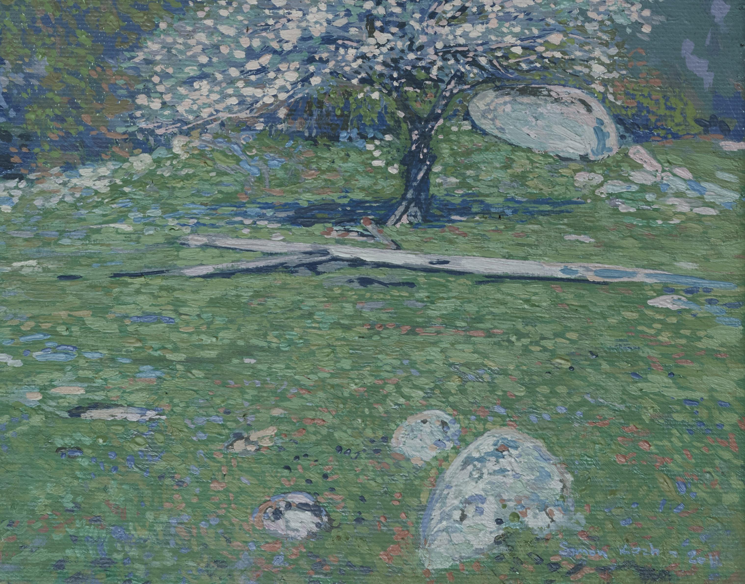 Apfelblüte in der Mukhinskoye-Schlucht. im Angebot 8