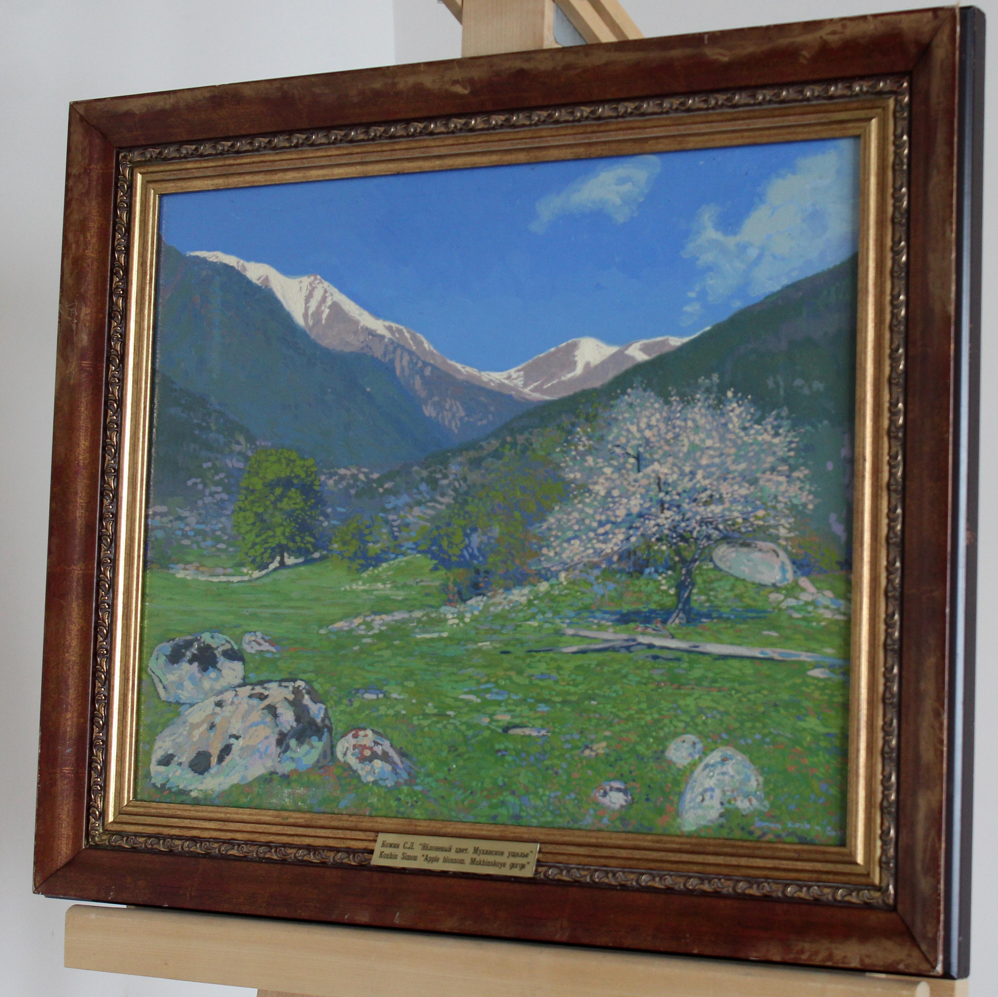 Apfelblüte in der Mukhinskoye-Schlucht. (Impressionismus), Painting, von Simon Kozhin