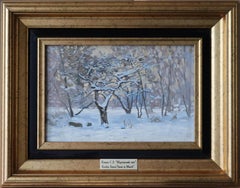 Apple tree in the snow