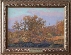 La soirée d'avril dans le village de Klykovo