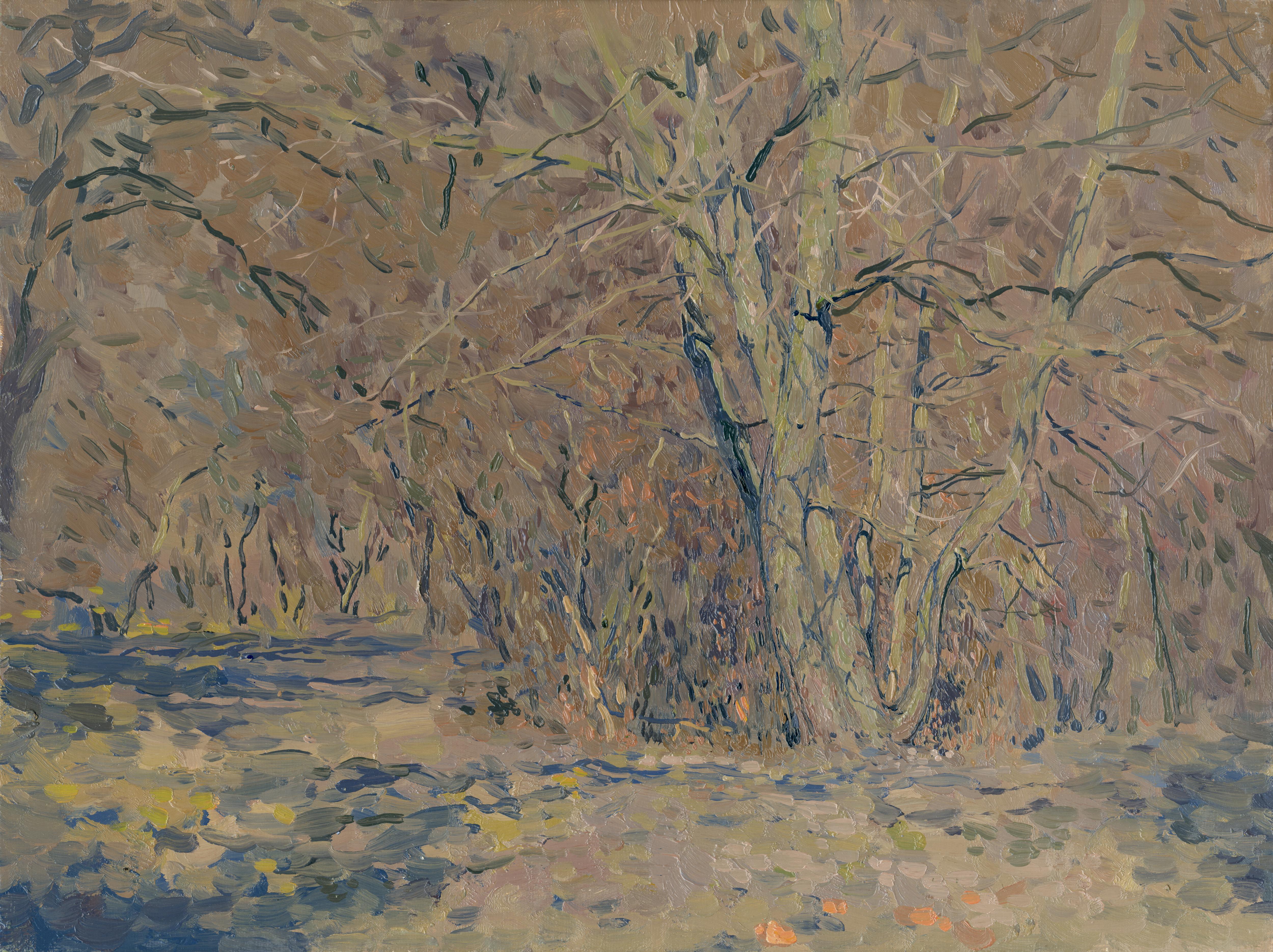 Simon Kozhin Landscape Painting - April. Kolomenskoe