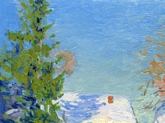 April. The last snow. Pereslavl-Zalessky, Impressionist painting, 2013, New
