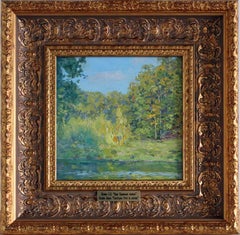 Autumn at Tsaritsyno Park, Oil on Cardboard Landscape, 25.2x24.8 cm