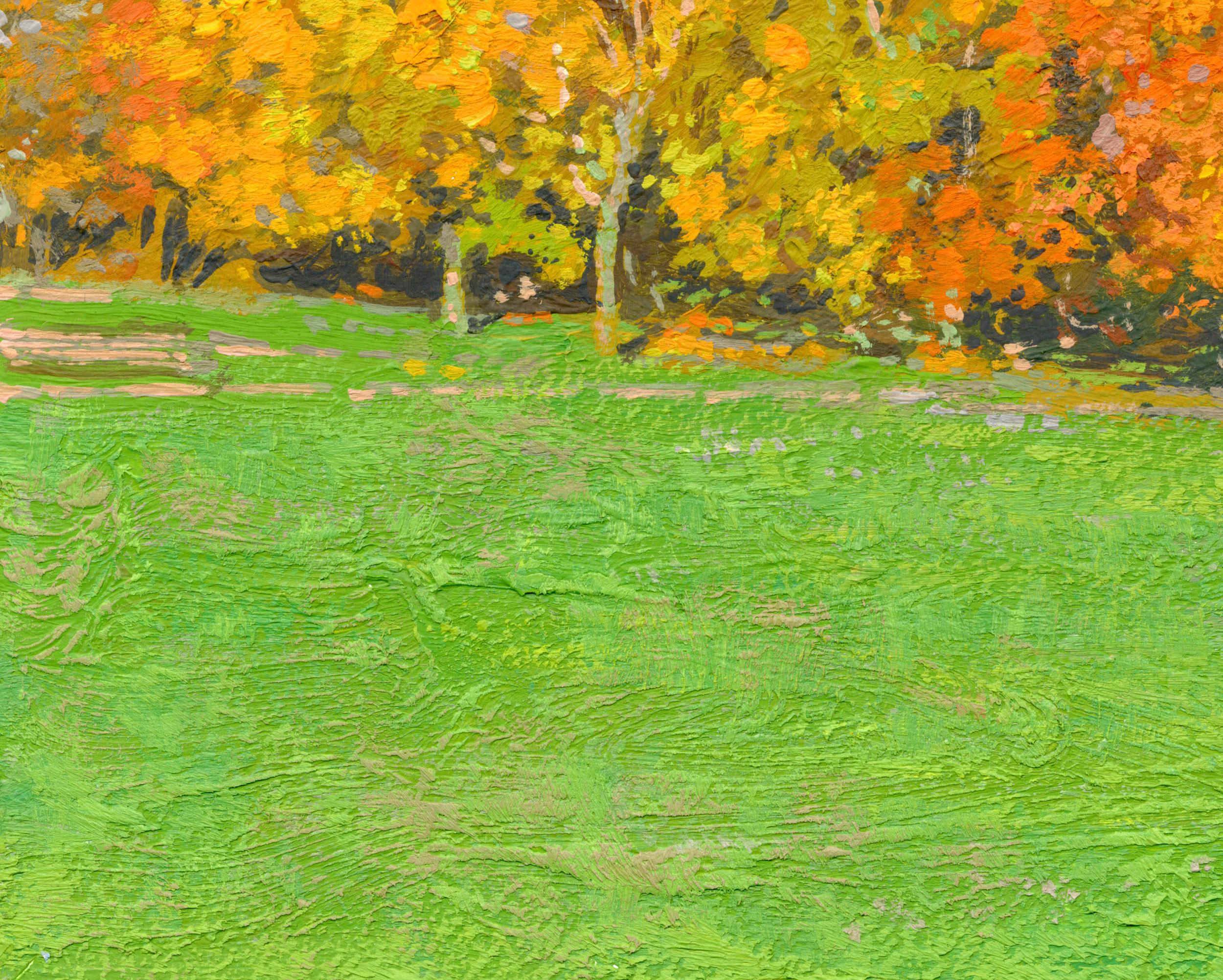 Herbstblätter (Braun), Landscape Painting, von Simon Kozhin