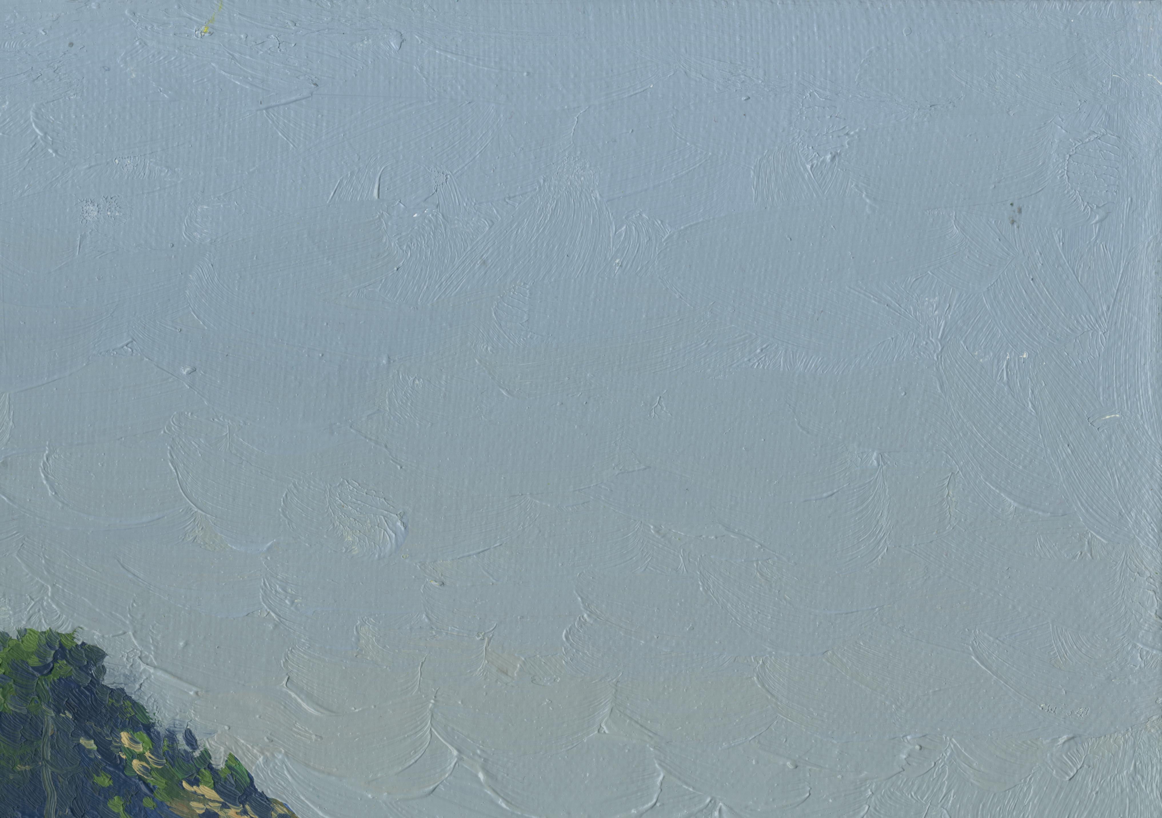 Azure sea. Oludeniz - Impressionist Painting by Simon Kozhin