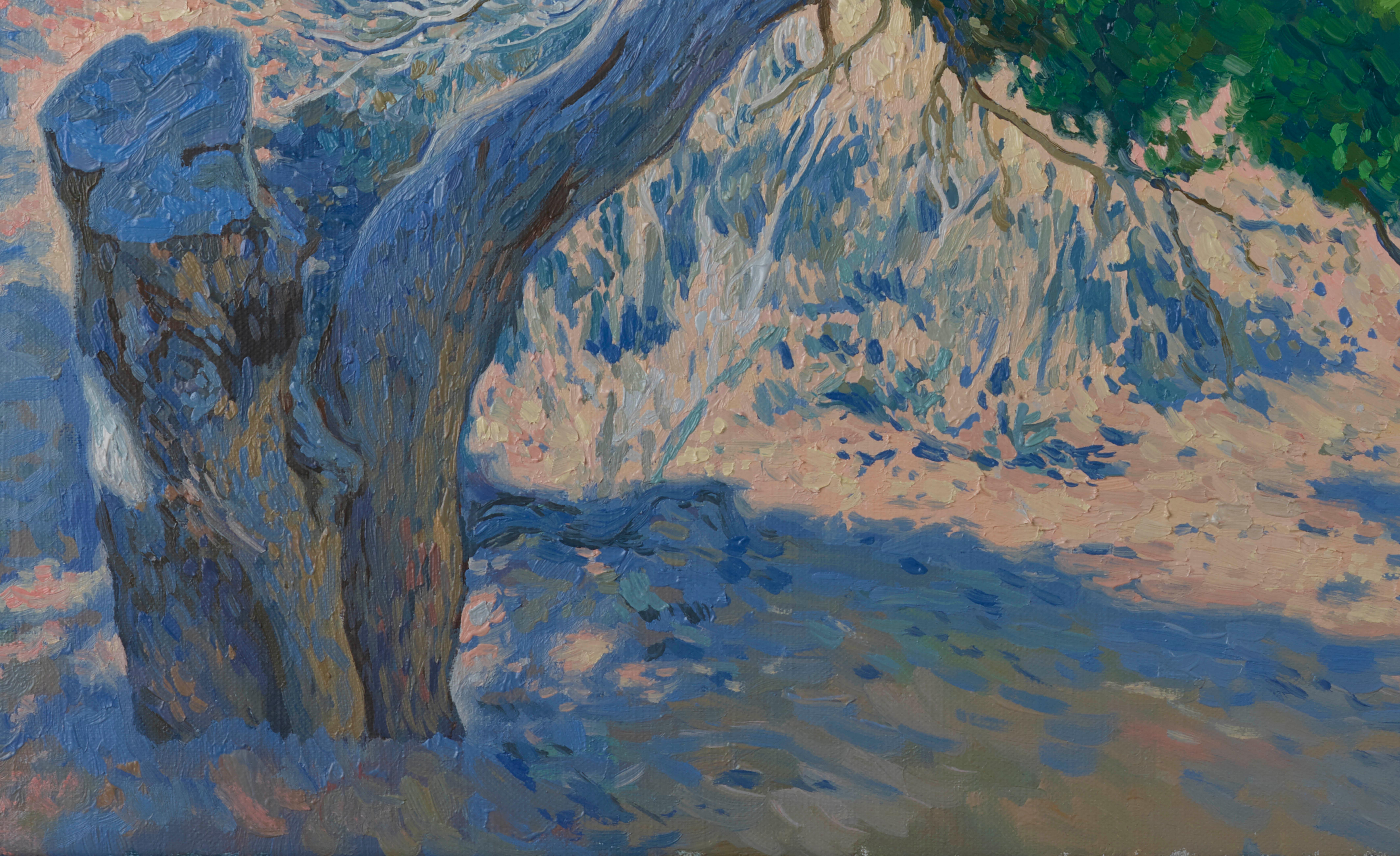 Babadag (Blau), Landscape Painting, von Simon Kozhin