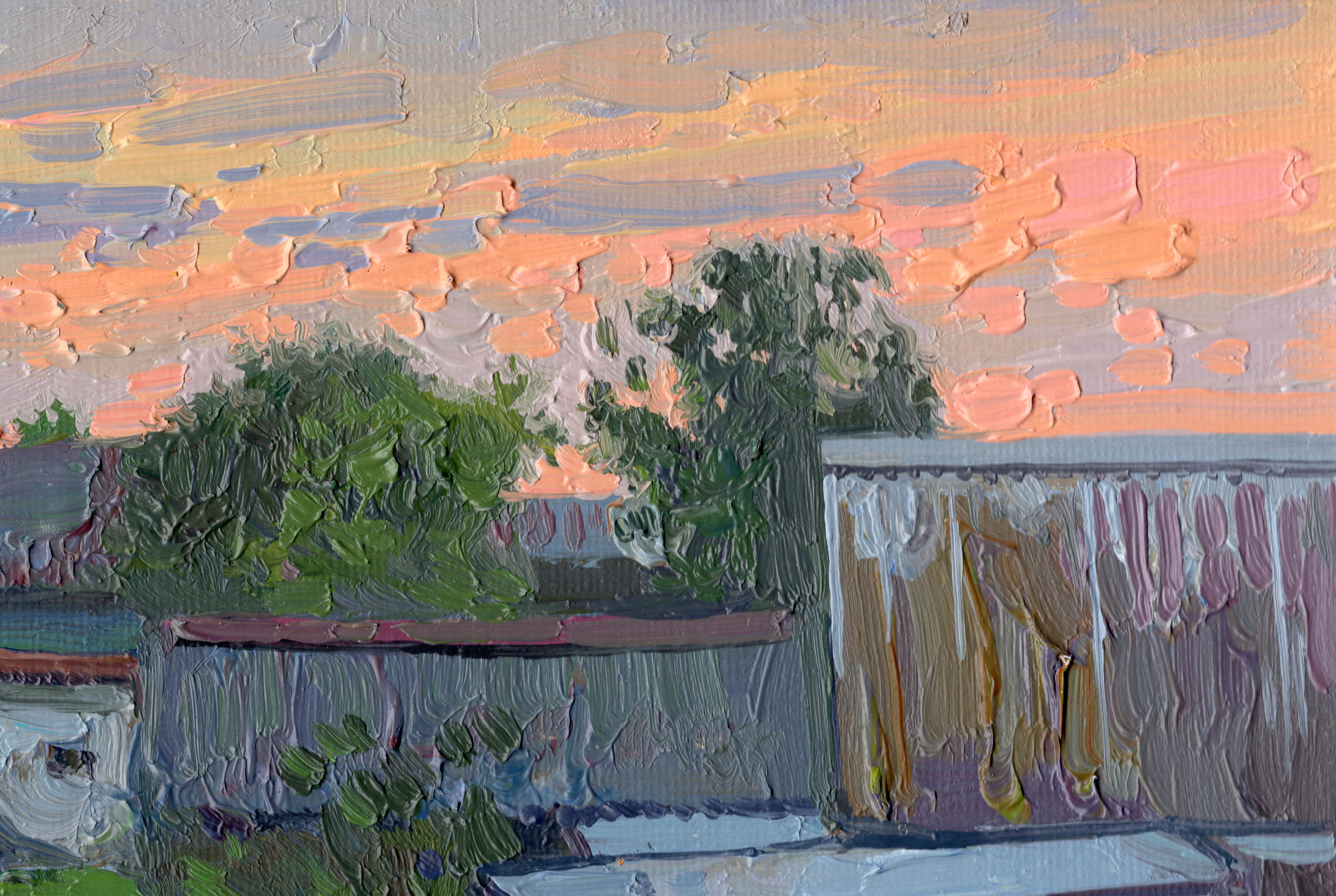 Día del baño - Painting Impresionista de Simon Kozhin
