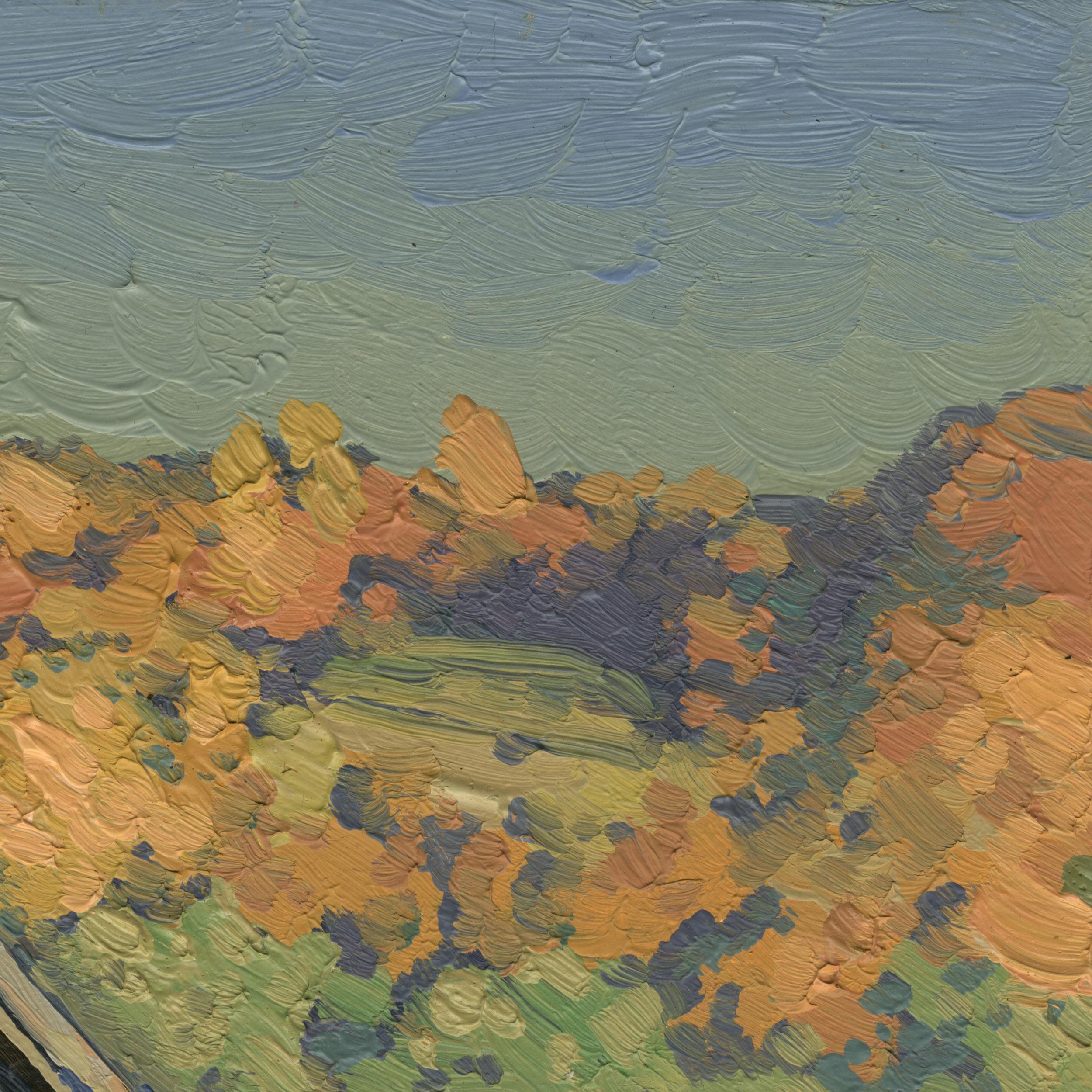 Bathhouse in October - Impressionist Painting by Simon Kozhin