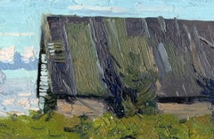 Bathhouses, Impressionist painting, 2000
