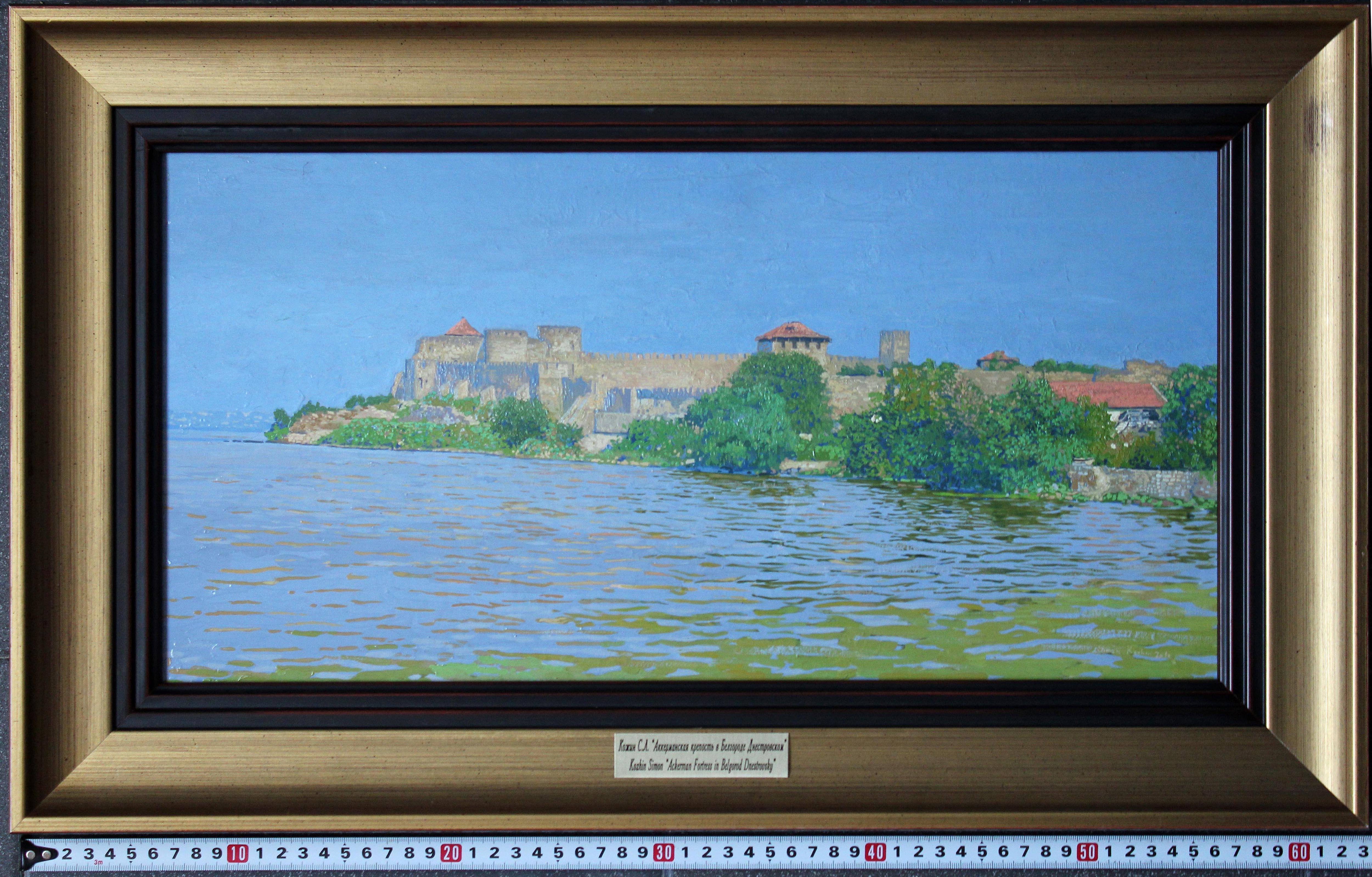 Bilhorod-Dnistrovskyi Akkerman fortress Oil landscape painting by Russian artist For Sale 4