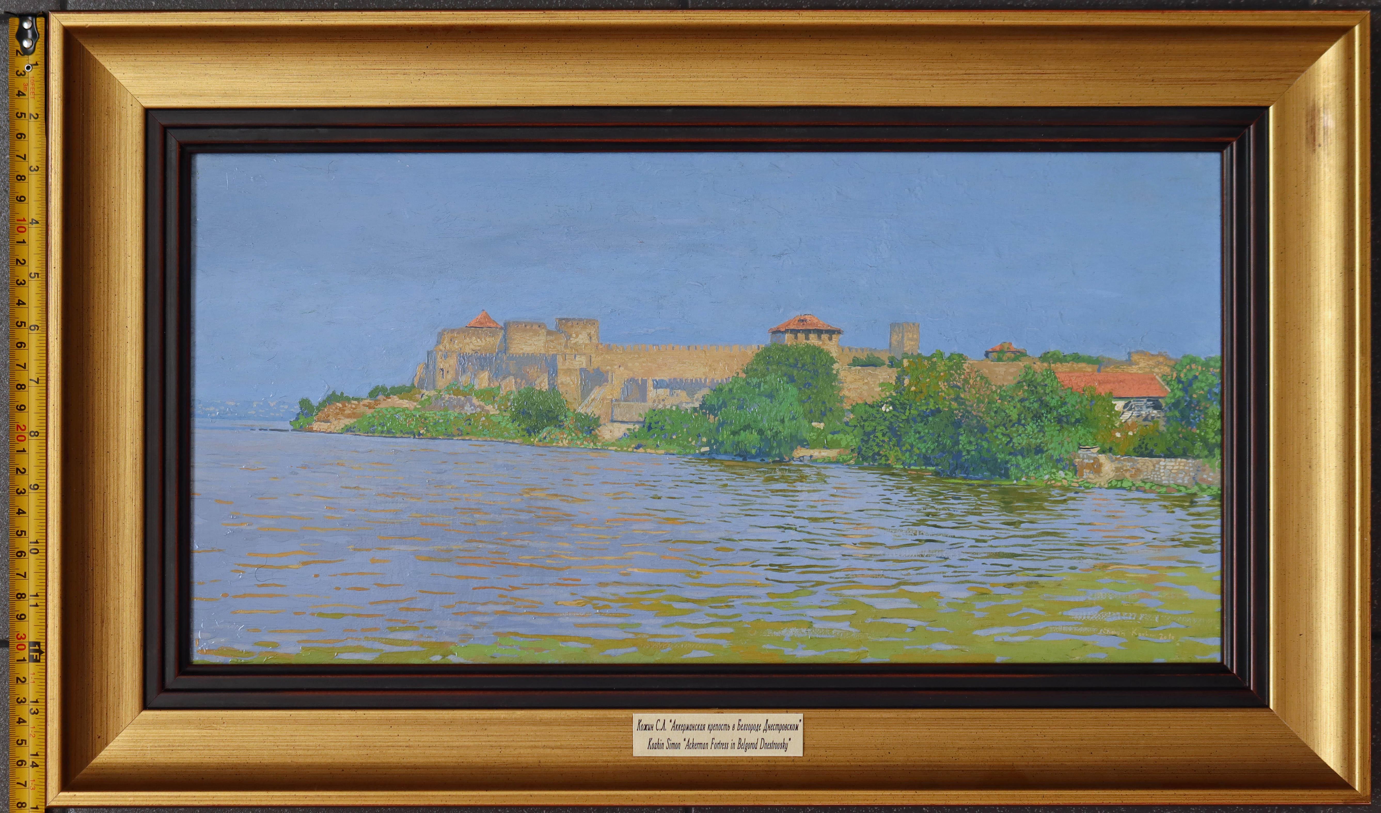 Bilhorod-Dnistrovskyi Akkerman fortress Oil landscape painting by Russian artist For Sale 10
