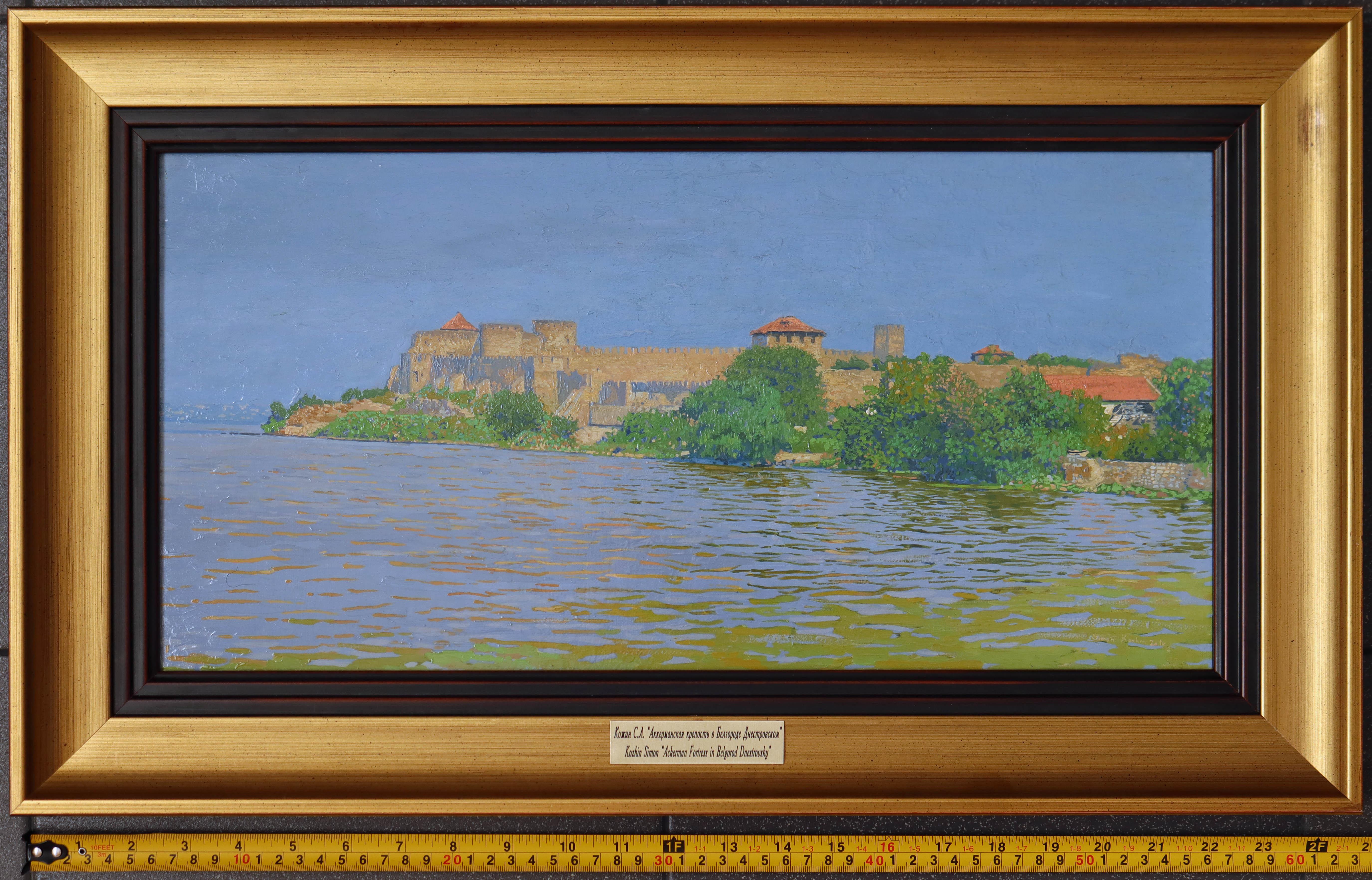 Bilhorod-Dnistrovskyi Akkerman fortress Oil landscape painting by Russian artist For Sale 11